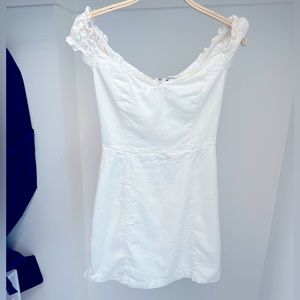 Abercrombie and Fitch Off-The-Shoulder Corset Mini Dress